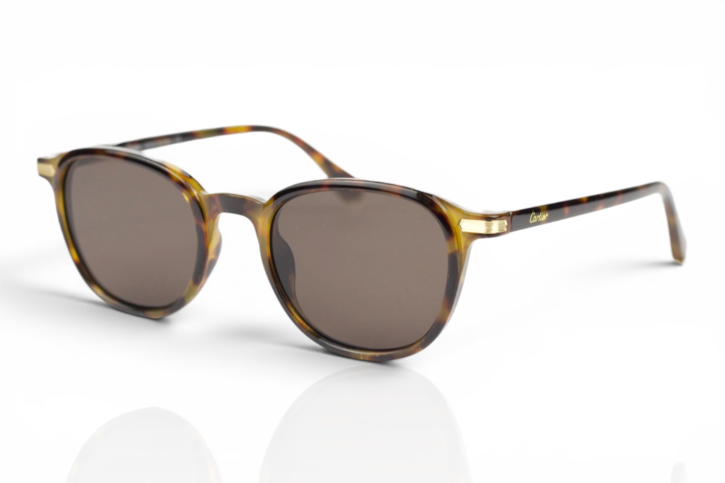 Cartier Tortoise Cat-Eye Sunglasses
