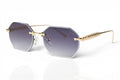 Cartier Rimless Octagon Sunglasses