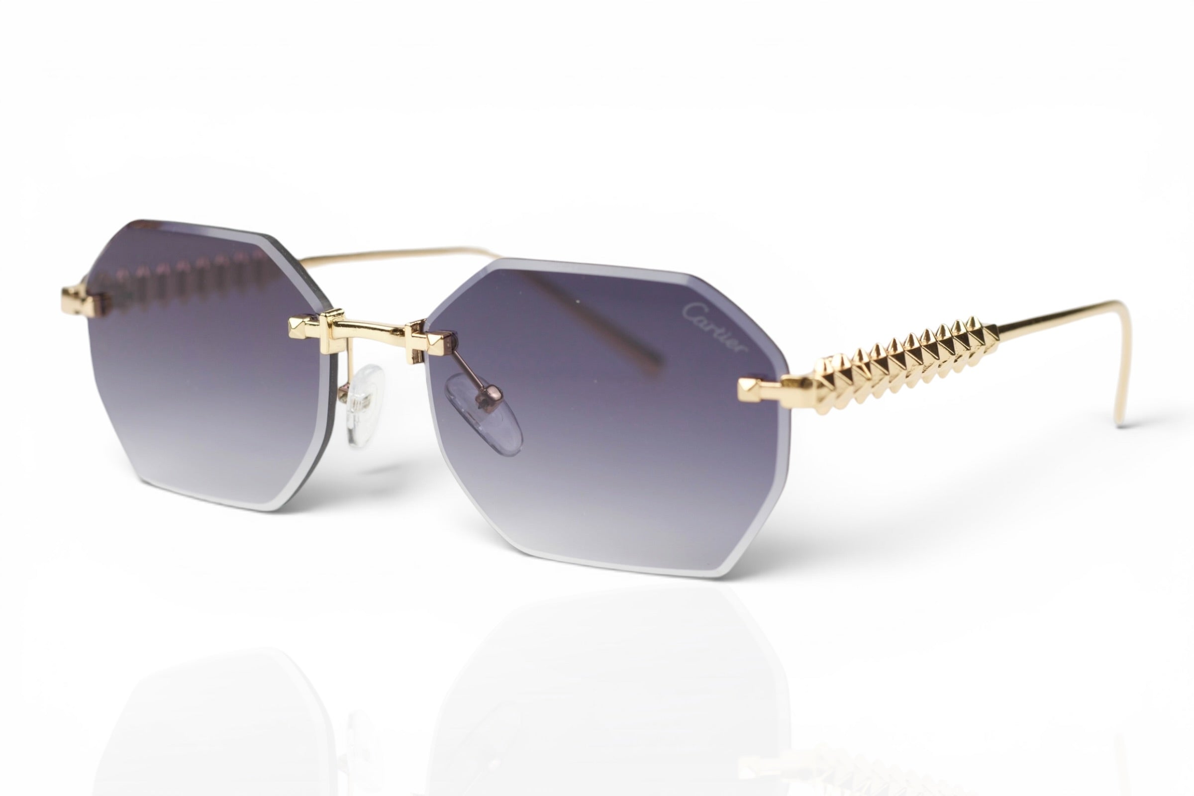 Cartier Rimless Octagon Sunglasses
