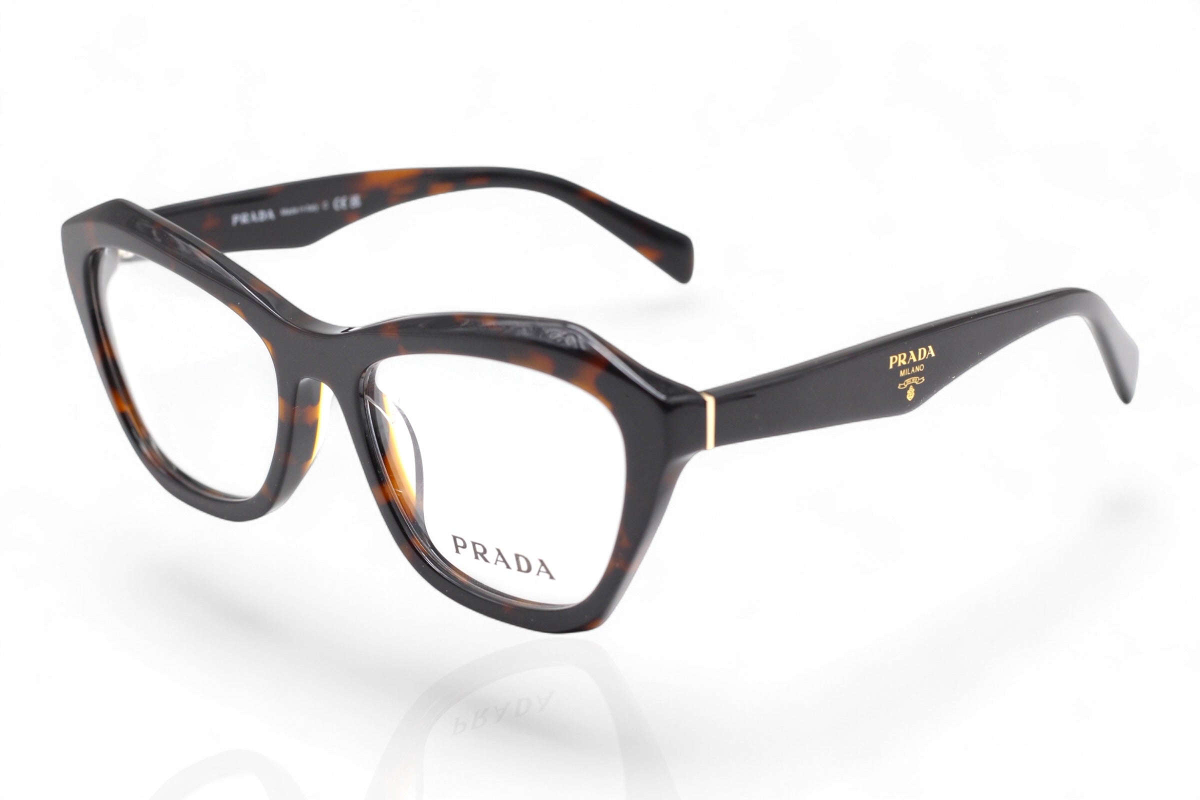 Prada Havana Cat-Eye Eyeglasses